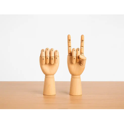 Maniqui mano liderpapel para pintura y dibujo articulado y flexible de madera 18 cm certificado fsc