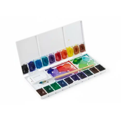 Paleta plastico liderpapel para pintura plegable con tapa y agujero para el pulgar 20x10x1,8 cm