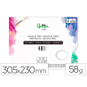 Paletas de papel desechables liderpapel para pintura 40 hojas gramaje 58g/m2 con agujero para pulgar