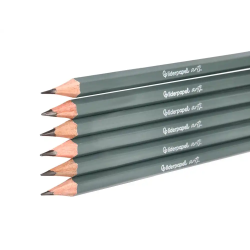 Lapices de grafito liderpapel caja 6 unidades durezas surtidas certificado fsc