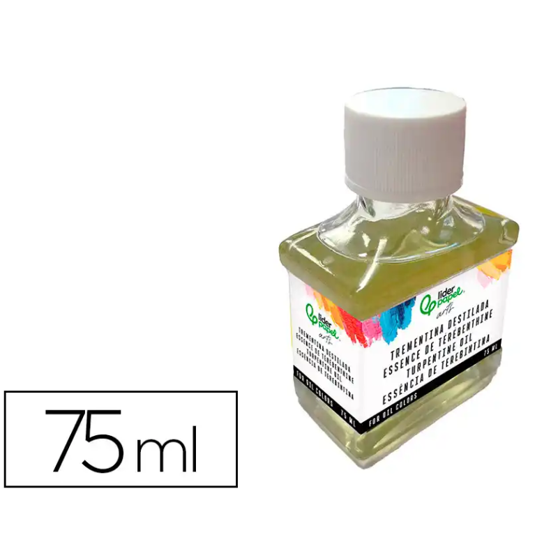 Trementina destilada liderpapel para oleo bote de 75 ml