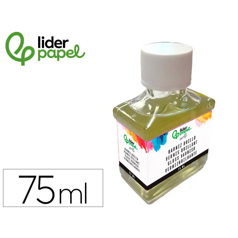 Barniz acabado brillante liderpapel para pintura bote de 75 ml