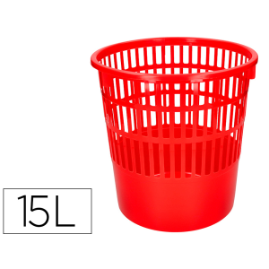 Papelera plastico q-connect...