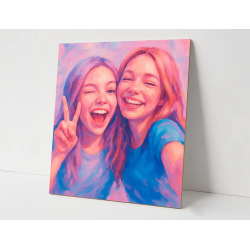 Bastidor liderpapel 1f lienzo grapado parte trasera algodon 100% bordes madera 15x15 cm gramaje 280g/m2 certificado