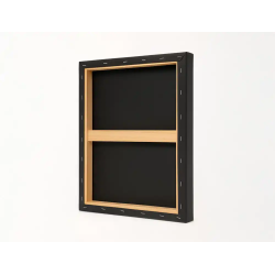 Bastidor negro liderpapel 12p lienzo grapado parte trasera algodon 100% 46x61 cm gramaje 320g/m2 certificado fsc