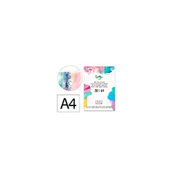 Bloc papel multitecnica liderpapel din a4 para acrilico oleo y gouache 20 hojas gramaje 260g/m2