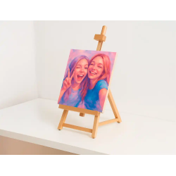 Caballete pintor de sobremesa liderpapel madera de haya barnizado 47x38x31 cm certificado fsc