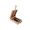 Caballete pintor de sobremesa liderpapel madera de haya barnizado con maletin 39x26x13cm certificado fsc
