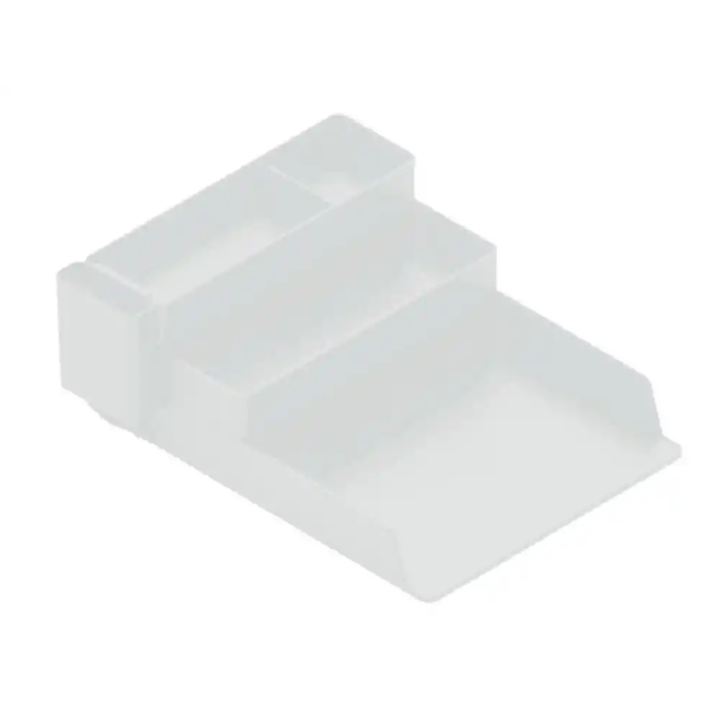 Bandeja sobremesa plastico q-connect organizador de escritorio con 4 departamentos transparente