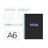 Agenda espiral liderpapel kimolos a6 2026 semana vista focus papel 70 gr fsc