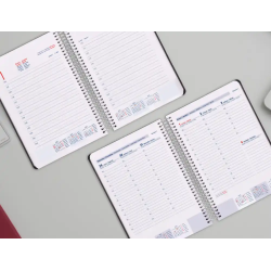 Agenda espiral liderpapel kimolos a6 2026 semana vista focus papel 70 gr fsc