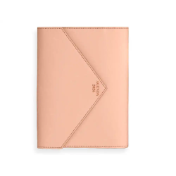 Agenda encuadernada liderpapel psara a5 2026 dia pagina rosa nude papel 70 fsc