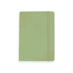 Agenda encuadernada liderpapel efira a5 2026 dia pagina verde papel 70 gr fsc