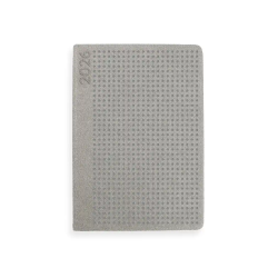 Agenda encuadernada liderpapel anafi a5 2026 dia pagina gris papel 70 gr fsc