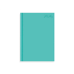 Agenda encuadernada liderpapel corfu a5 2026 dia pagina verde menta papel 60 gr fsc