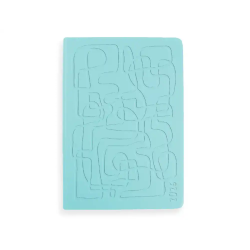 Agenda encuadernada liderpapel icaria a5 2026 dia pagina azul claro papel 70 gr fsc