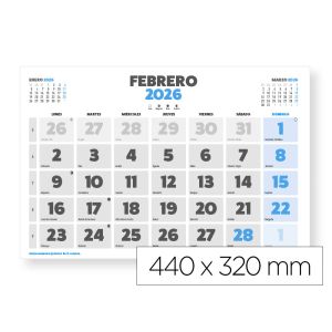 Calendario pared liderpapel...