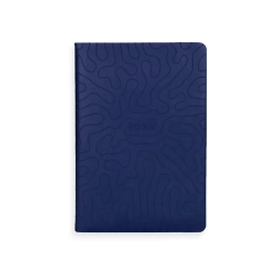 Agenda encuadernada liderpapel lipsi a5 2026 dia pagina azul papel 70 gr fsc