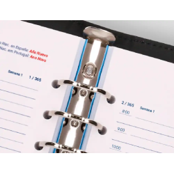 Agenda anillas liderpapel nero 150x210 mm 2026 dia pagina papel 70 gr fsc