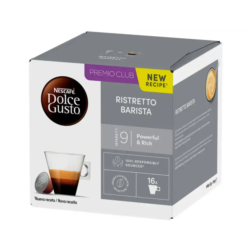Cafe dolce gusto ristretto barista intensidad 9 caja de 16 capsulas