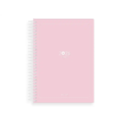 Agenda espiral antartik essentials a5+ 2026 día páginarosa papel 80g fsc