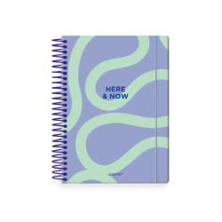 Agenda espiral antartik here and now a5+ 2026 día página morado papel 80g fsc