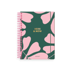 Agenda espiral antartik here and now a5+ 2026 día página verde papel 80g fsc
