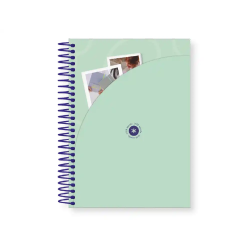 Agenda espiral antartik here and now a5+ 2026 día página rosa papel 80g fsc