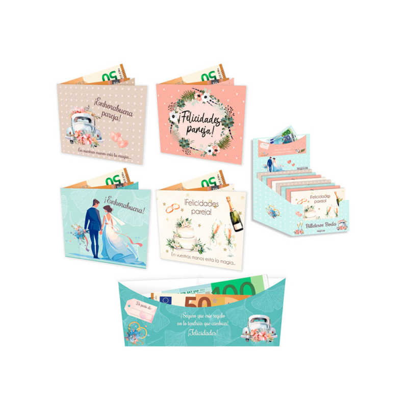 Billetero bodas plata