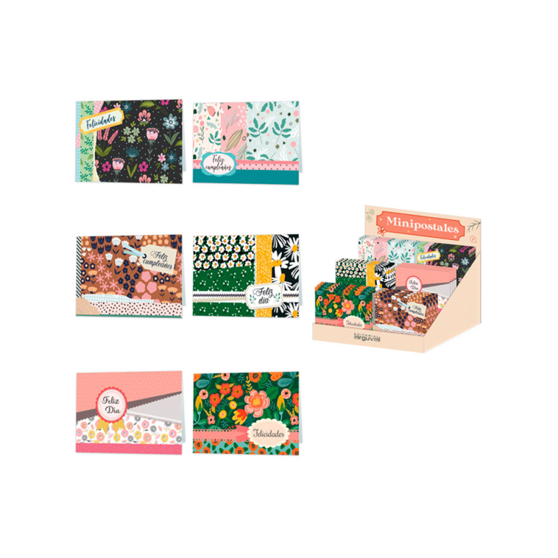 Mini postal arguval mujer 127x89 mm