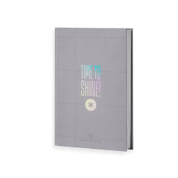 Agenda encuadernada antartik time to shine a5+ 2026 día página gris papel 80g fsc