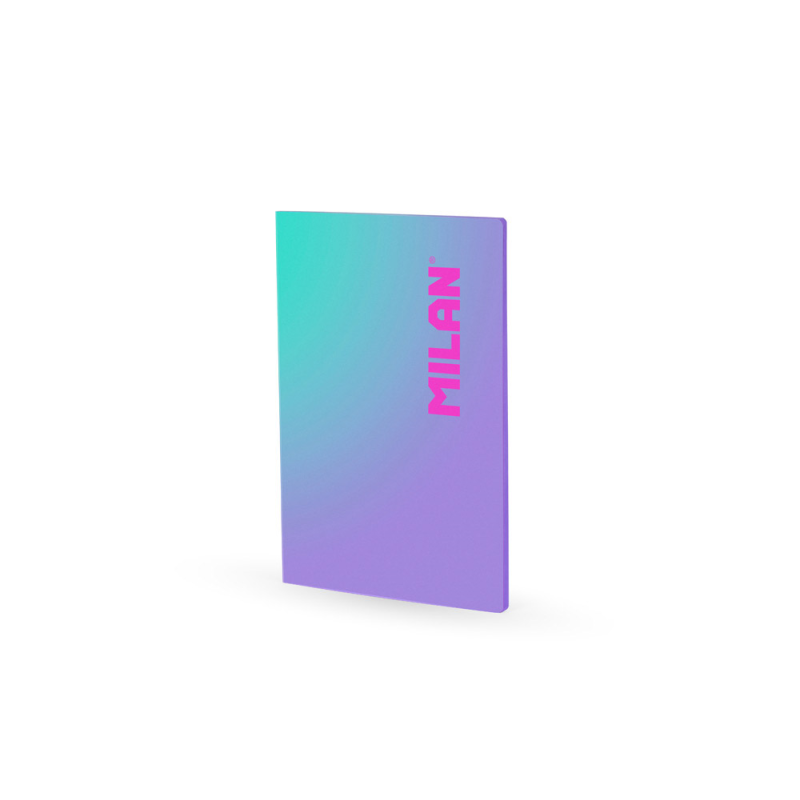 Libreta encolada milan coleccion sunset din a4 48 hojas 95 gr cuadricula 5mm lila