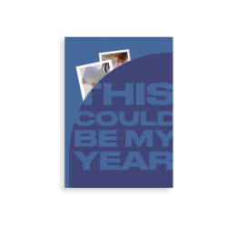 Agenda encuadernada antartik my year a5+ 2026 día página azul oscuro papel 80g fsc