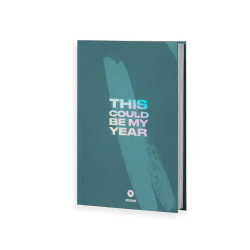 Agenda encuadernada antartik my year a5+ 2026 día página verde papel 80g fsc