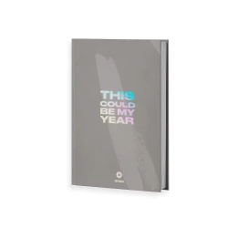 Agenda encuadernada antartik my year a5+ 2026 día página gris papel 80g fsc