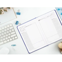 Agenda encuadernada antartik my year a5+ 2026 día página gris papel 80g fsc