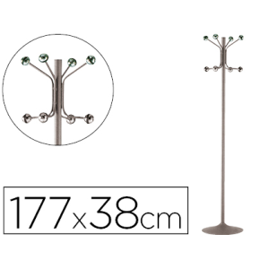 Perchero metalico pie 8...