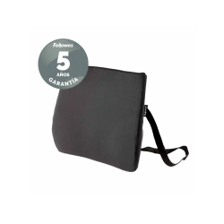 Respaldo ergonomico fellowes lumbar acolchado breyta comfort color negro 330x380x90 mm