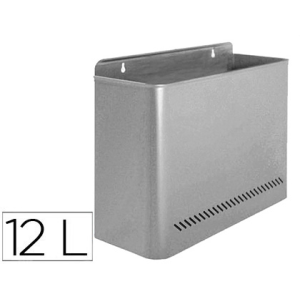 Papelera metalica de pared...