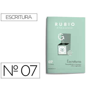 Cuaderno rubio caligrafia...