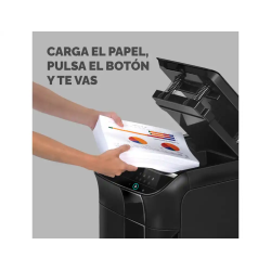 Destructora de documentos fellowes 450c capacidad de corte 450 hojas destruye grapas clips tarjetas y cd 68