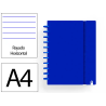 Cuaderno ingeniox foam a4 80h rayado horizontal azul oscuro