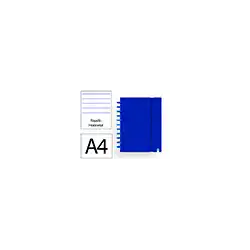 Cuaderno ingeniox foam a4 80h rayado horizontal azul oscuro