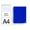 Cuaderno ingeniox foam a4 80h rayado horizontal azul oscuro