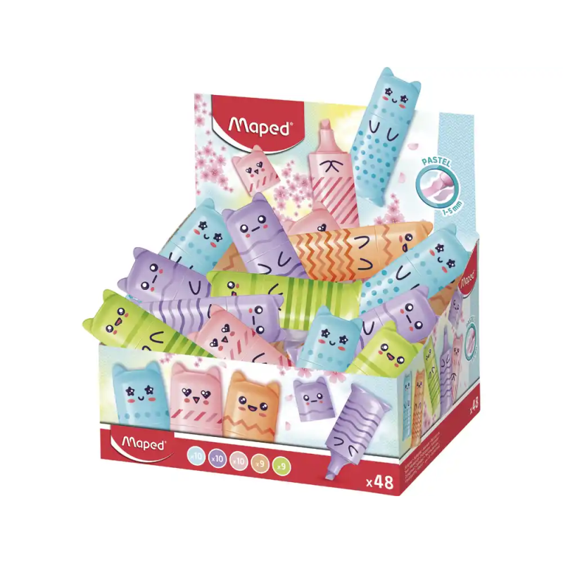 Rotulador maped fluorescente pocket mini pastel