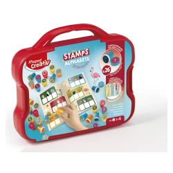 Juego maped creativ textur art sello letras maletin de 26 unidades