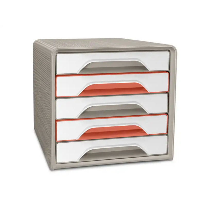 Fichero cajones de sobremesa cep terra nova 5 cajones smoove colores surtidos 360x288x271 mm