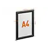 Marco porta anuncios durable din a4 marco aluminio color negro