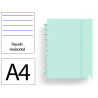 Cuaderno ingeniox foam a4 80h rayado horizontal menta pastel