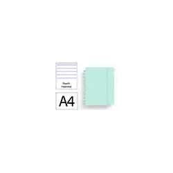 Cuaderno ingeniox foam a4 80h rayado horizontal menta pastel